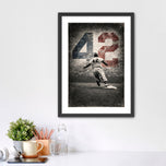 Baseball's Bravest Step - Jackie Robinson Historical MLB Wall Art