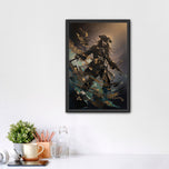 Captain Jack Sparrow Cinematic Abstract Wall Art Poster | Portrait