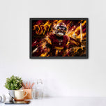 Jayden Daniels Washington Commanders Wall Art Poster | Landscape