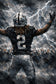 Stormborn Raider - Ashton Jeanty Las Vegas Raiders NFL Wall Art