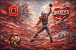 Jeremiah Smith Ohio State Buckeyes Wall Art Poster | Landscape