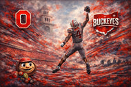 Jeremiah Smith Ohio State Buckeyes Wall Art Poster | Landscape