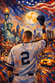 The Captain of New York - Derek Jeter New York Yankees MLB Wall Art