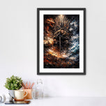 The King of the North - John Snow Game of Thrones Abstract Wall Art