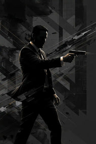 John Wick Elite Assassin Wall Art Poster | Portrait