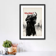 Why So Serious? - Joker Cinematic Ink Wall Art