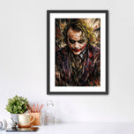 The Smile That Broke Gotham - Joker Abstract Wall Art