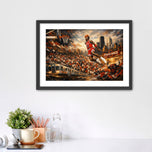 Air Jordan - Michael Jordan Chicago Bulls Iconic Dunk Wall Art