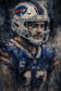 A City on His Shoulders - Josh Allen Buffalo Bills NFL Abstract Wall Art