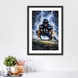 Born in the Storm - Jaxon Smith-Njigba Seattle Seahawks NFL Storm Wall Art