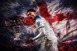 Jude Bellingham England World Cup Roar Wall Art Poster | Landscape