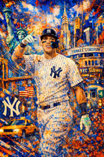 King of the Bronx - Aaron Judge New York Yankees NYC Vibrant Wall Art
