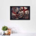 Harry Kane England World Cup Wall Art Poster | Landscape