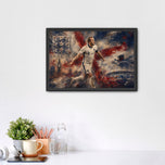 Harry Kane England World Cup Painting Style Wall Art Poster | Landscape
