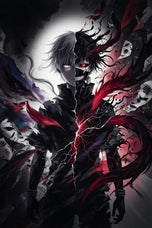 Ken Kaneki Tokyo Ghoul Anime Wall Art Poster | Portrait