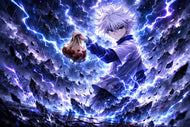 Killua Hunter x Hunter Lightning Anime Wall Art Poster | Landscape