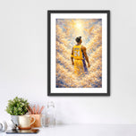 Eternal 24 - Kobe Bryant NBA Heaven Abstract Wall Art