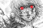 Eyes of Vengeance - Kurapika Hunter x Hunter Scarlet Eyes Sketch Wall Art