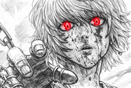 Kurapika Hunter x Hunter Scarlet Eyes Sketch Wall Art Poster | Landscape