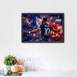 Kylian Mbappé France Ignites World Cup Wall Art Poster | Landscape