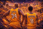 Legends of LA - Kobe Bryant x Shaquille O'Neal Los Angeles Wall Art