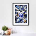 Starborn Speed - CeeDee Lamb Dallas Cowboys NFL Abstract Art