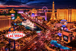 Las Vegas Strip City Life Wall Art Poster | Landscape