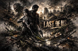 The Last of Us Joel x Ellie Cinematic Wall Art Poster | Landscape