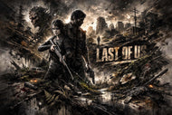 The Last of Us Joel x Ellie Cinematic Wall Art Poster | Landscape