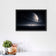 Lone Astronaut in Space Minimalism Wall Art Poster | Landscape