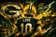 Jordan Love Green Bay Packers Cityscape Wall Art Poster | Landscape