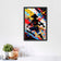 Monkey D. Luffy Silhouetted Paint Splatter Wall Art Poster | Portrait
