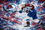 Nathan Mackinnon Colorado Avalanche NHL Wall Art Poster | Landscape
