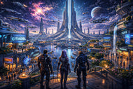 Mass Effect Citadel Video Game Wall Art Poster | Landscape