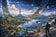 Master Chief Halo Ring World Video Game Wall Art Poster | Landscape
