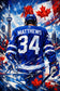 Auston Matthews Toronto Maple Leafs NHL Wall Art Poster | Portrait