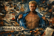 Memento Leonard Shelby Tattoo Scene Cinematic Wall Art Poster | Landscape