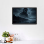 Michael Myers Wall Art Poster – Quiet Terror Over Silent Waters | Landscape
