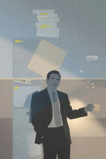 The Office Michael Scott Minimalism Wall Art Poster | Portrait