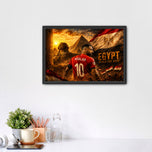 Mohamed Salah Egypt Pyramids World Cup Wall Art Poster | Landscape
