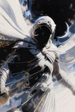 Moon Knight Abstract Wall Art Poster | Portrait