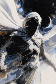 Moon Knight Abstract Wall Art Poster | Portrait