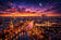 Moscow Russia Cityscape at Twilight Wall Art Poster | Landscape
