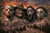 Mt. Rushmore Horror Icons Wall Art Poster | Landscape