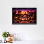 Mount Rushmore Twilight Wall Art Poster | Landscape