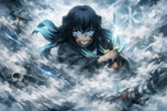 Mist Hashira Muichiro Demon Slayer Anime Wall Art Poster | Landscape