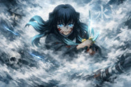 Mist Hashira Muichiro Demon Slayer Anime Wall Art Poster | Landscape