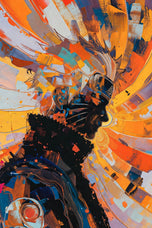 Naruto Uzumaki Abstract Anime Wall Art | Portrait