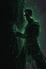 Neo Matrix Inspired Wall Art Poster | Portrait