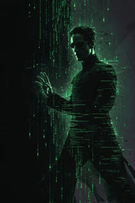 Neo Matrix Inspired Wall Art Poster | Portrait